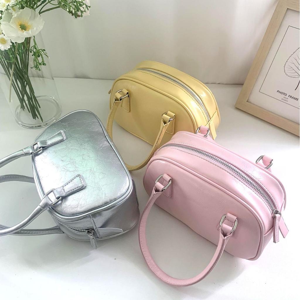 2026 Summer Yellow Rendy Versatile Women's Bowling Bag Bost Handbag Small Square Crossbody Bag Ular Design Handbag Oulder Bag