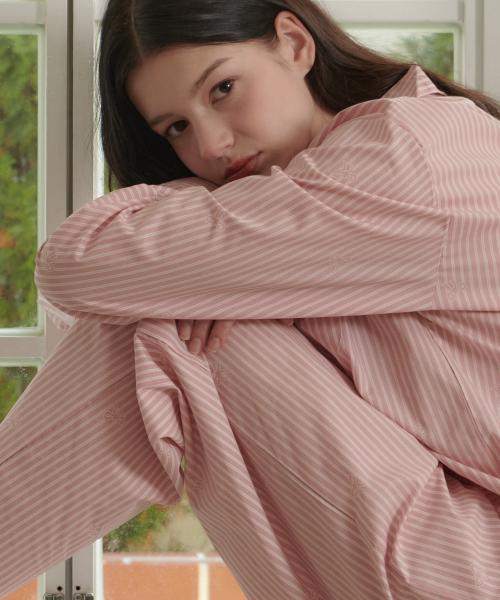 [OFF HOUR] Libre Cotton Blend Long Sleeve Pajama Set [Shipped from Korea] 100% Authentic