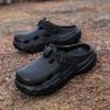 Fashion Summer Men Sandals Platform Slippers Couples Casual Shoes Slip-On Outdoor Clogs Non-Slip Comfortable Outdoor Beach Shoes