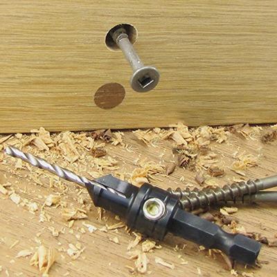 Woodworking Chamfer HSS 7Pcs 5-12mm Bit Countersink Drill Set Reamer VN4