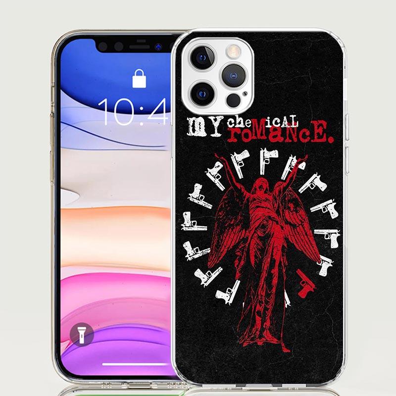 

My Chemical Romance MCR Phone Case For iPhone 17 Air 16 15 Plus 11 14 Pro Max 13 Mini 12 7 8 + SE Pattern Art Customized Cover 1 iPhone 14