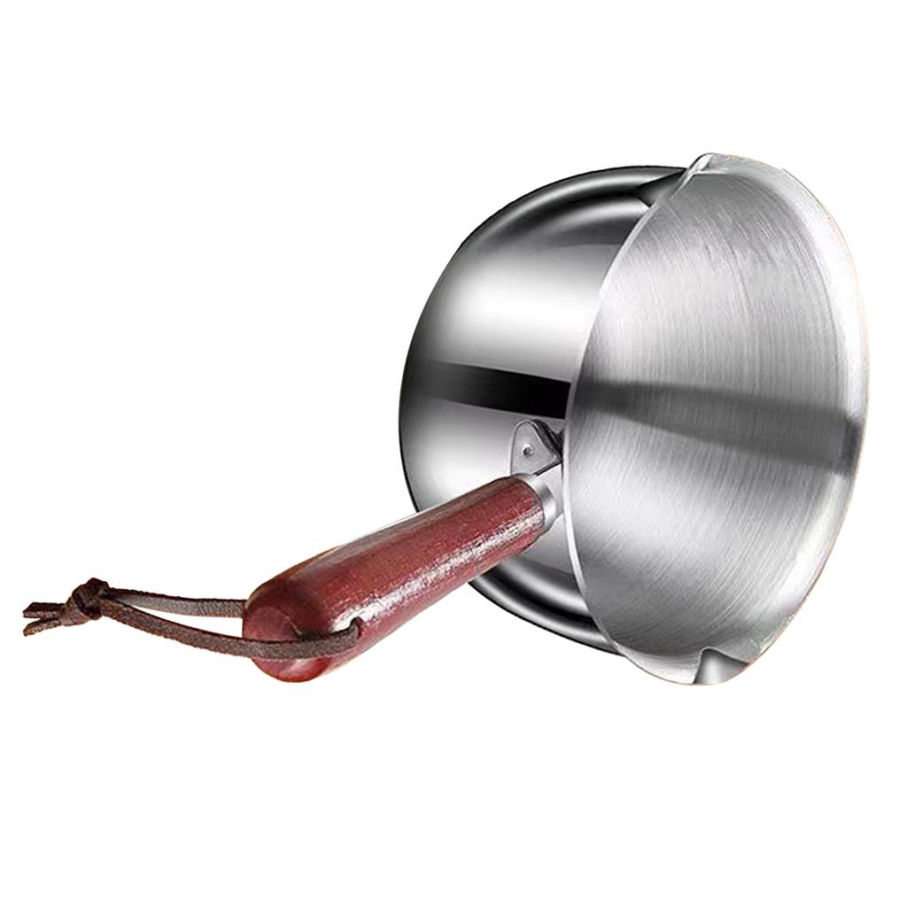 Mini Butter Warmer Pot 300ml 410 Stainless Steel Oil Milk Warmer Pan Small Saucepan for Kitchen