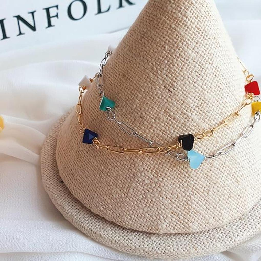 Women's Multi-Arc Chain Bracelet (Kitchen Multi-Acrylic)