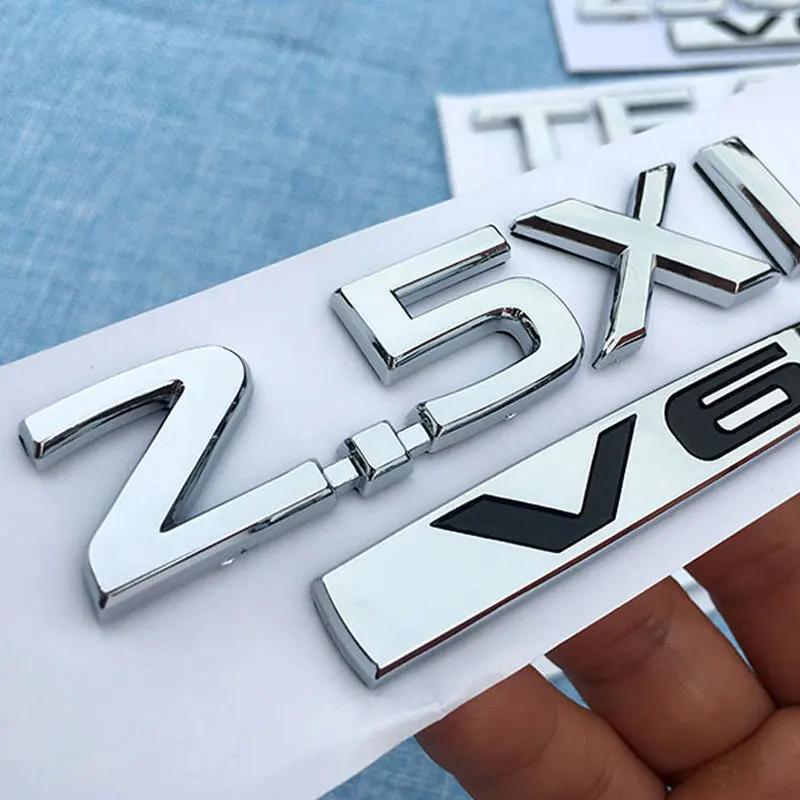 2.5XV 350JM 2.5XL 230JK 250XV V6 TEANA letter badge car stickers For Nissan Teana displacement label body trunk decorate logo