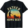Father Mows Best Shirt Mens Vintage Funny Fathers Day T-Shirt