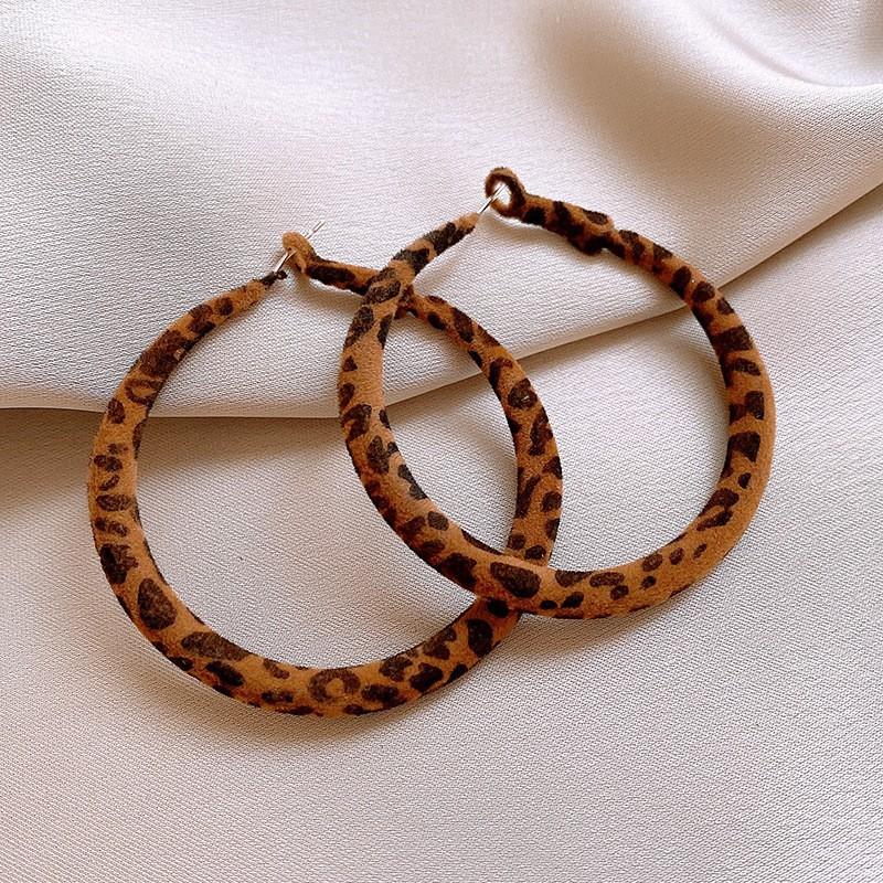Autumn and Winter Retro Maillard Coffee Color Resin Tiger's Eye Earrings, Ear Buckles, Niche Earrings for Women