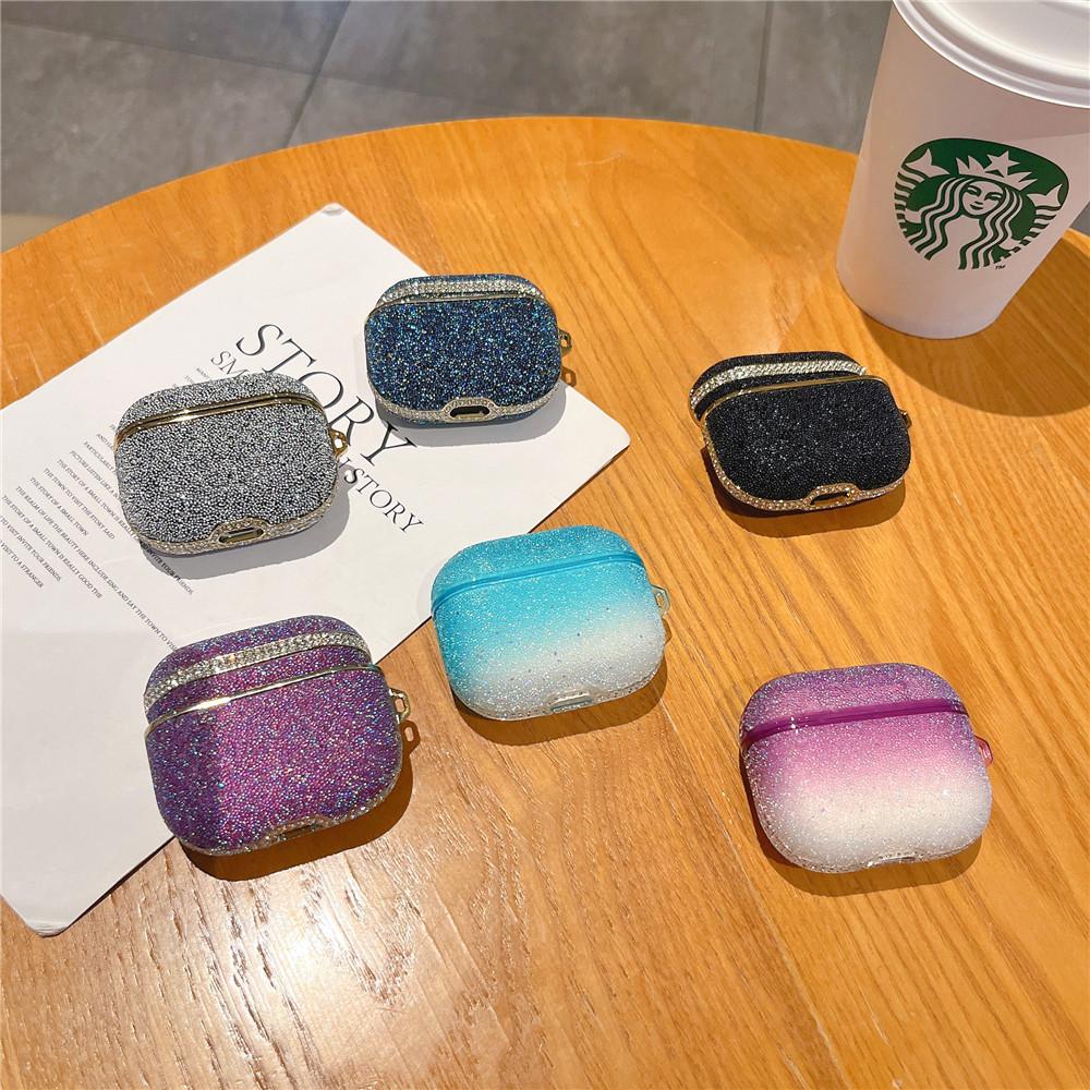Für Airpods 3 2021 Kabelloses Bluetooth-Kopfhörer Bling-Hülle für Airpods Pro Diamant Strass Glitzer Box Case für Airpods 1 2