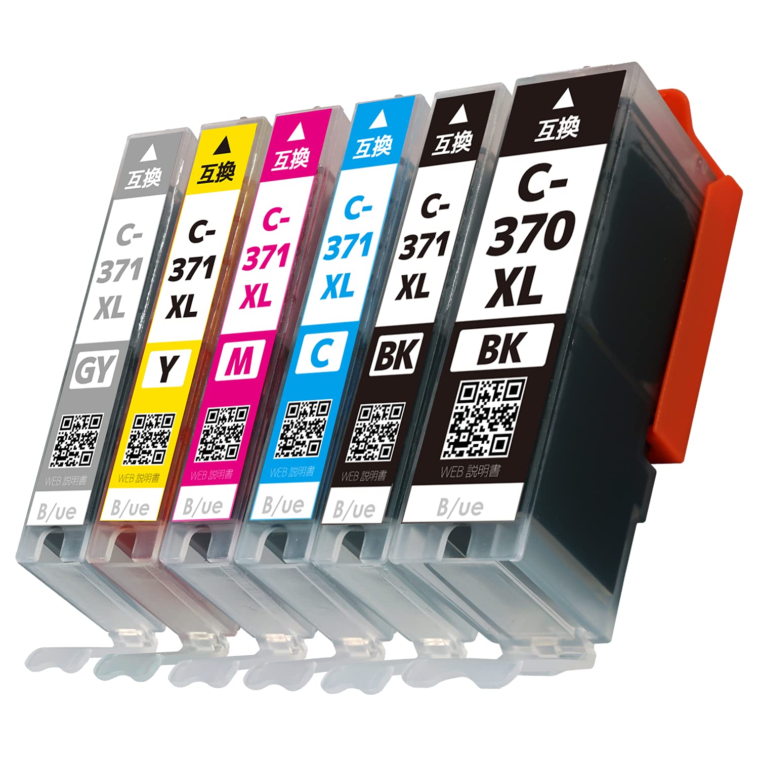 

BCI-371XL+370XL/6MP [6-color pack, large capacity] Compatible printers: TS9030 TS8030 MG7730F MG7730 MG6930 Canon B/ue compatible