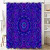 Vibrant Purple Blue Mandala Shower Curtain For Bathroom Decor