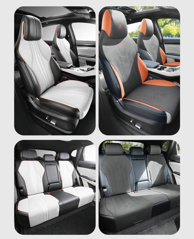 BYD Song PRO Car Seat Cushion, All-Season Suede Saddle Pad with Lumbar Support