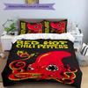 Red Hot Chili Peppers 3pcs Bedding Set Duvet Cover Closure Includes 1 Duvet Cover & 2 Pillowcases for All Seasons Bedroom Home Dorm Decor