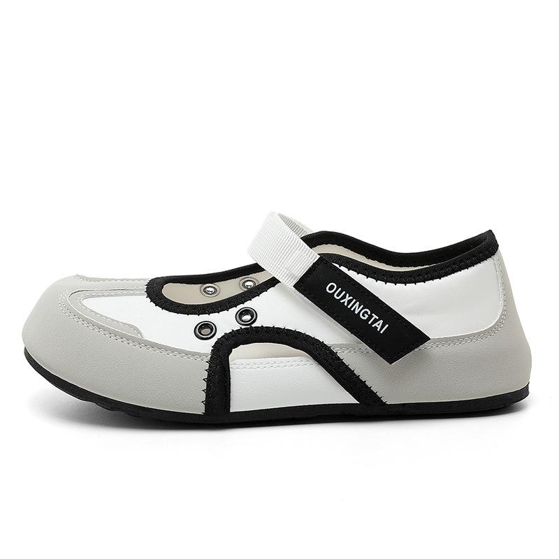 

[Customized] XT180 summer thin ballet puff shoes women s 2025 new flat and light Mary Jane sandals 35