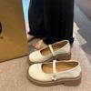Mary Jane small leather shoes women's flat single shoes new summer skirt sandals gentle wind