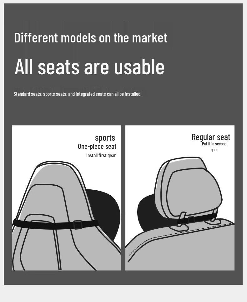 Car Headrest for Mercedes, BMW, AITO, Tesla - Pillow & Lumbar Support for Cervical Spine Comfort