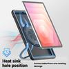 For Samsung Galaxy Tab S10 Lite Case Rotating Kickstand PC + TPU Shockproof Tablet Cover with Shoulder Strap