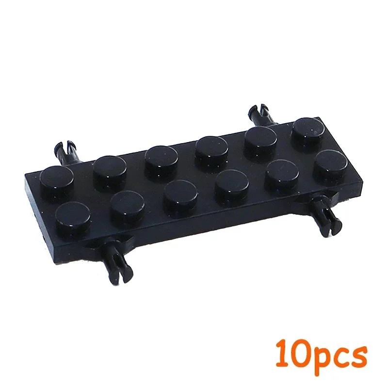 Non-Toxic Wheel Pack Tires Shaft Plate Holder Axle With Pin Building Blocks Moc Creative City Cars Diy Models Accessories Construction Toy