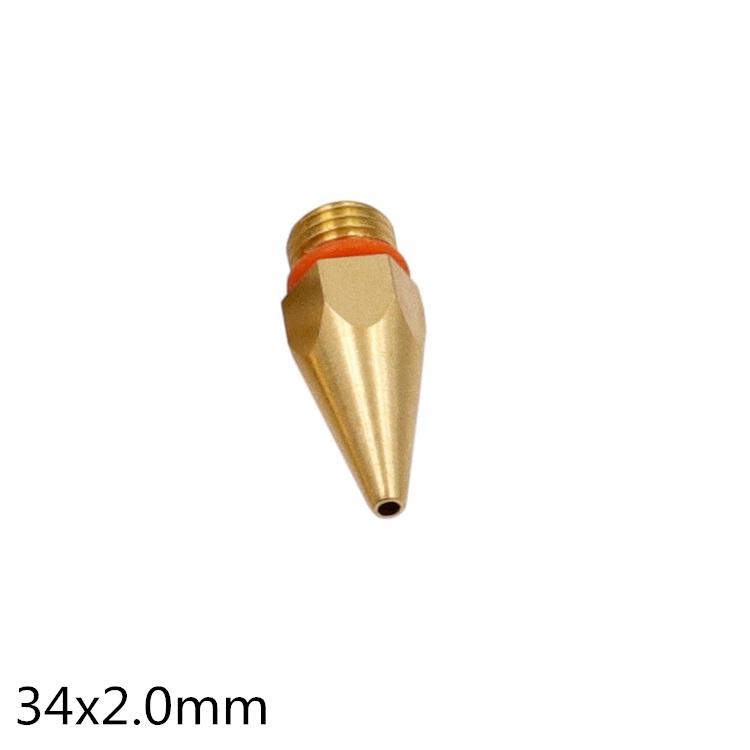 

1Pc Pure Copper Hot Melt Glue Gun 2.0x70mm 3.0x50mm 2.0x34mm Nozzle Long Short Small-bore Large Diameter Glue Gun Nozzle