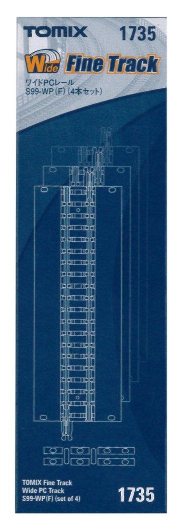 TOMIX N Gauge Wide PC Rail F Set of 4 1735 Model Railroad Supplies S99-WP