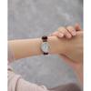 Citizen Q&Q Analog Waterproof Watch with Leather Strap VZ89-304 for Women Silver