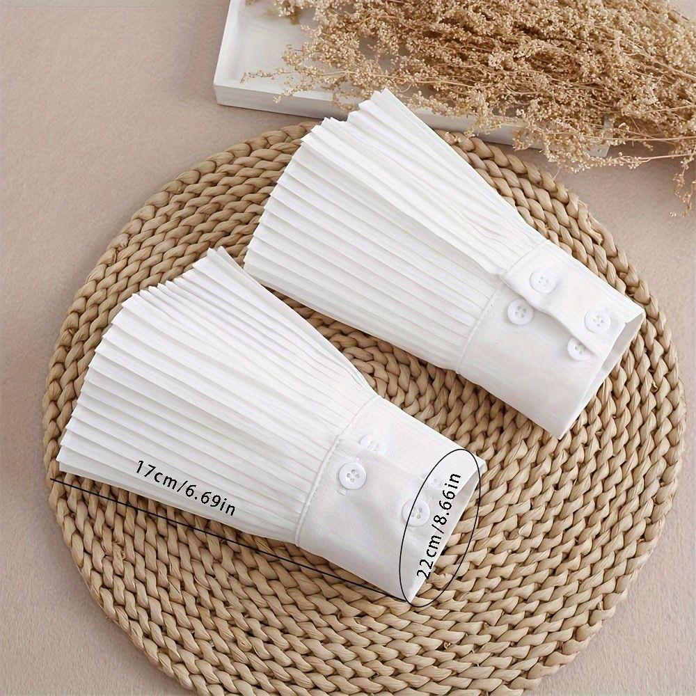 Detachable Fake Flared Sleeves Sweater Horn Hand Wrist Cuffs  Clothing Decoration