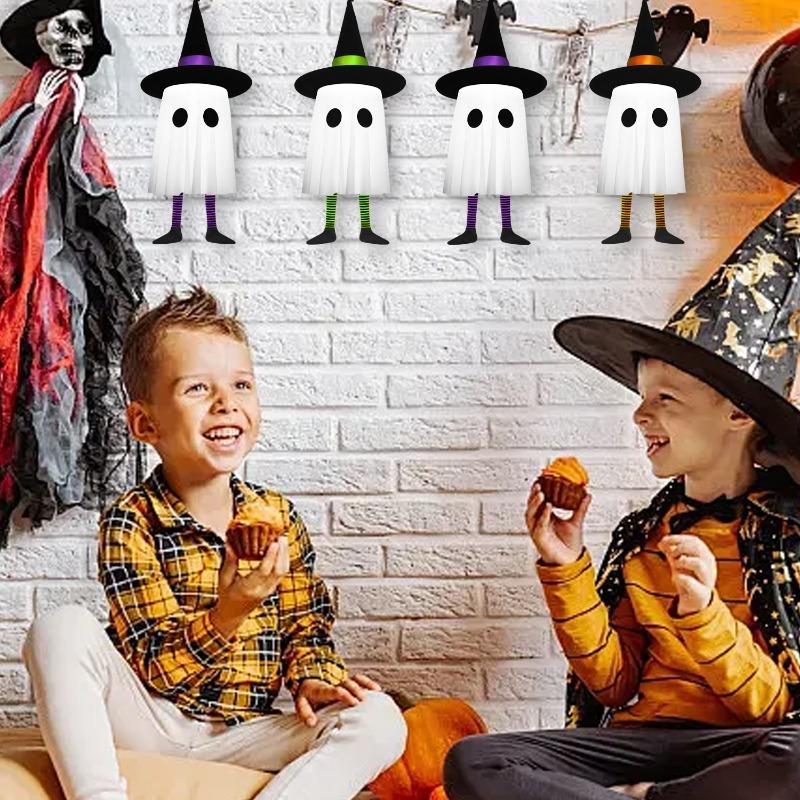 Halloween Hanging Witch Lamp Wizard Hat Night Light Ghost Festival Decor Scary Outdoor Indoor Horror Halloween Party Decoration
