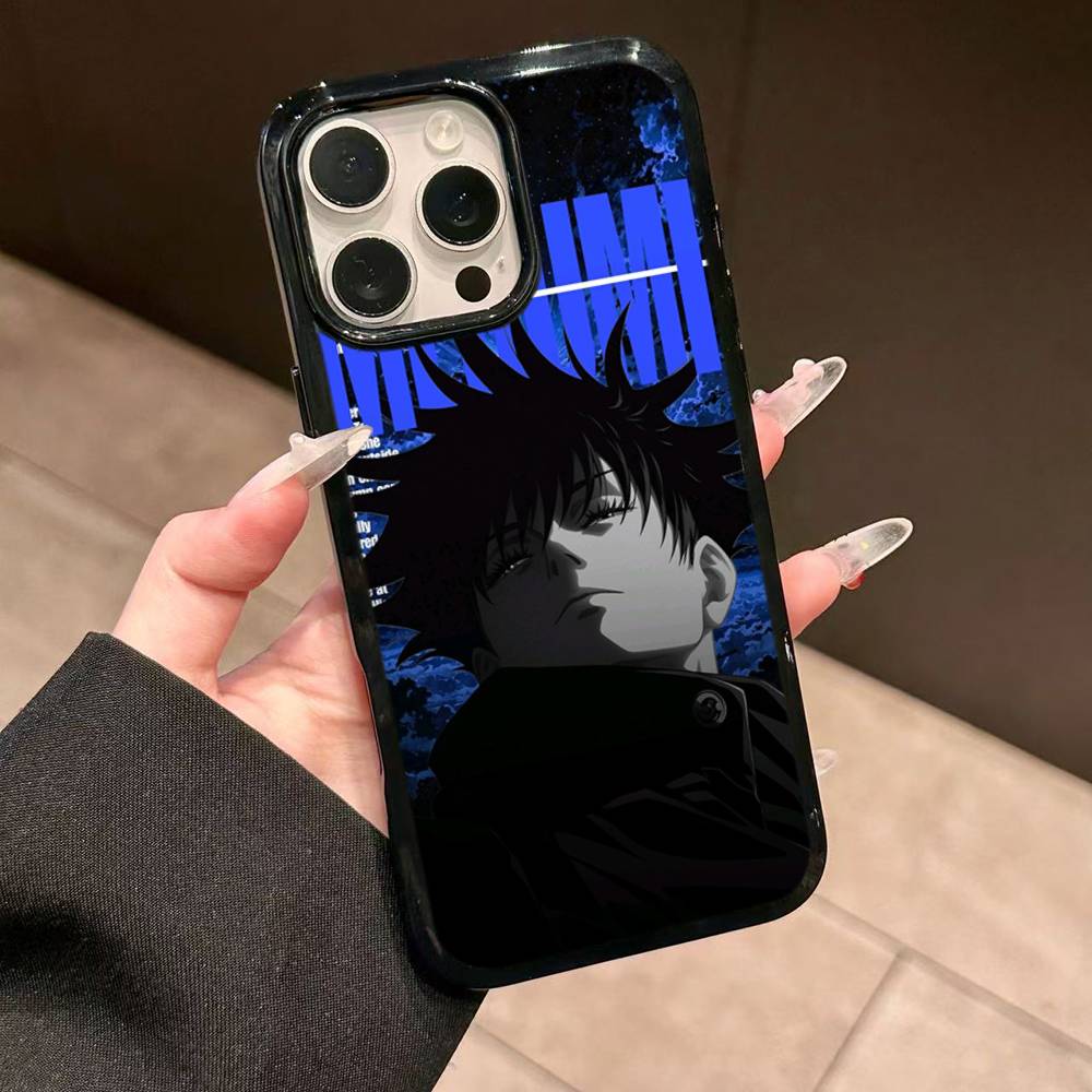 Anime Fushiguro Megumi Jujutsu Kaisen Phone Case For Iphone 11 12 13 14 15 Pro Max 17 16 Plus Hard PC+TPU Back Cover