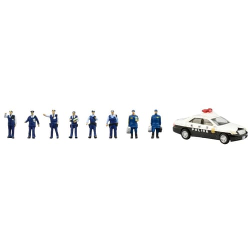 Tomytec Scenery Accessories 145 Police Car/Police Officer Diorama Supplies