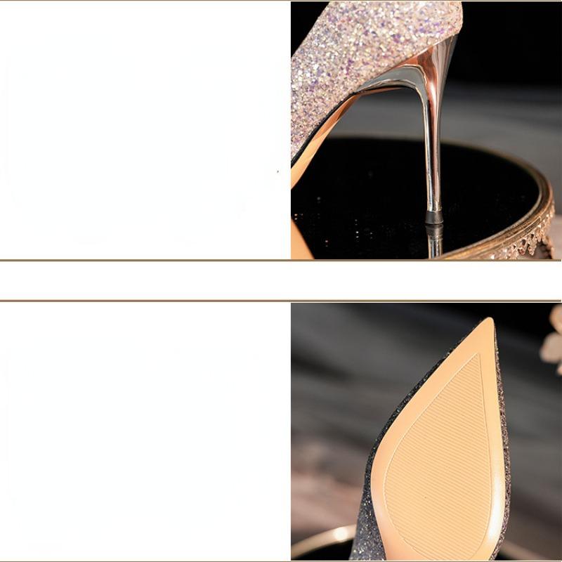 Летние высокие каблуки с градиентом — фото 11