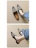 Weiwei Girl Pearl Rhinestone Slip-on Closed Toe Sandals - Women's Chinese Style Flat Heel Half Slippers for Summer