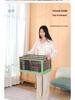 Plastic Folding Storage Box - Dustproof Quilt, Magazine, and Stationery Organizer for Home, Bedroom, and Dormitory.