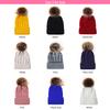 Winter Warm Women Knitted Crochet Wool Hat Hair Ball Earmuffs Caps Infant Toddler Kid Cute Hairball Beanie Cap