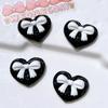 10 Pcs New Cute Cartoon Transparent Heart Shape Butterfly Junction Resin Scrapbook Diy Jewellery Hairpin Accessories Craft A60