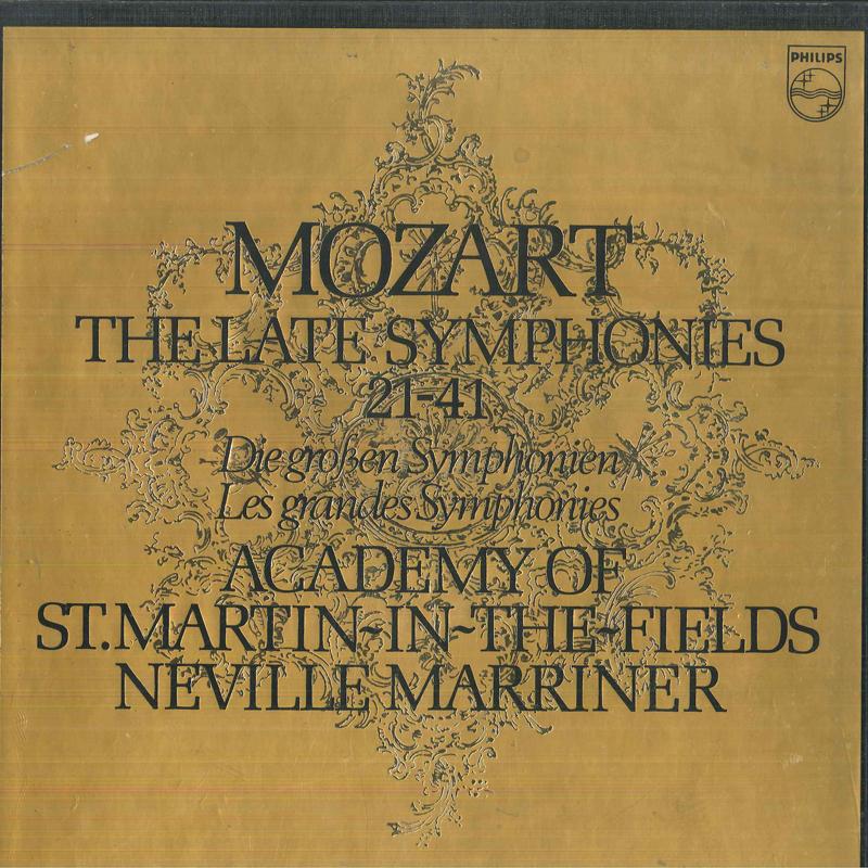 LP Record NEVILLE MARRINER, ACADEMY OF ST MAR - Mozart The Late Symphonies 21 - 41 18PC3138 PHILIPS Japan Classical Used