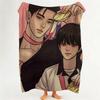 Comic P Pearl B Boy Throw Flannel Throw Blanket Suitable for Sofa Living Room Bedroom