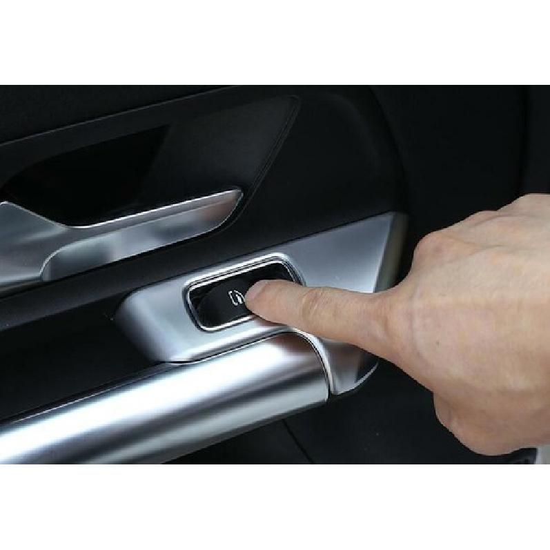 Lock Control Switch Trim Matte Silver Car Window Door For Benz GLB W247 -22