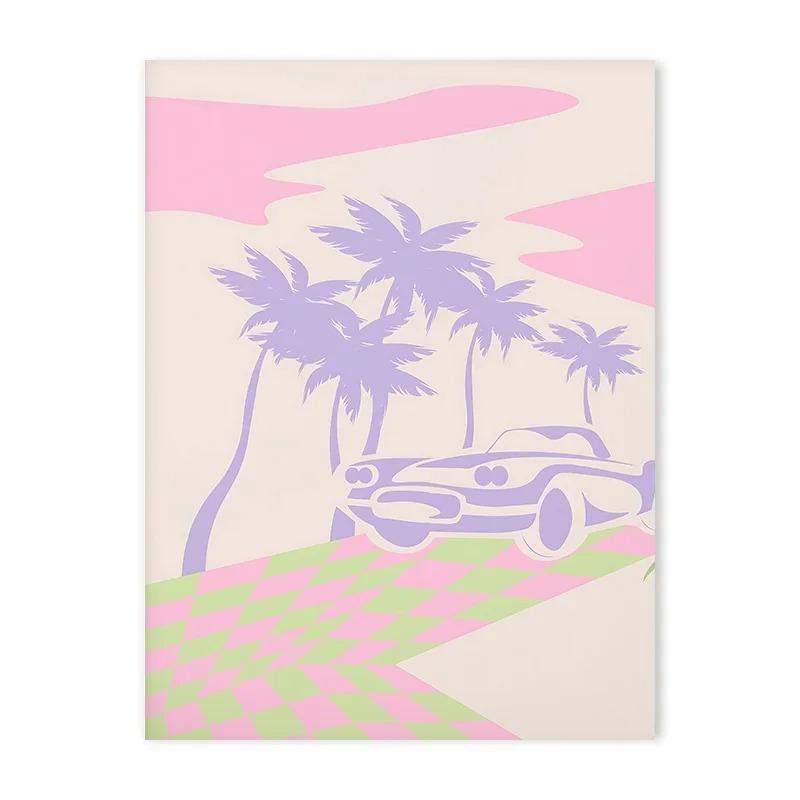 Vintage Art Print Poster Trendy Gallery Wall Eclectic Bohemian Pastel Aesthetic Canvas Painting Bedroom Decorative Wall Art