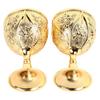 Gold Wine Glass Embossed Chalice Goblet Goblets & Chalices Metal Goblet  For Renaissance Gifts