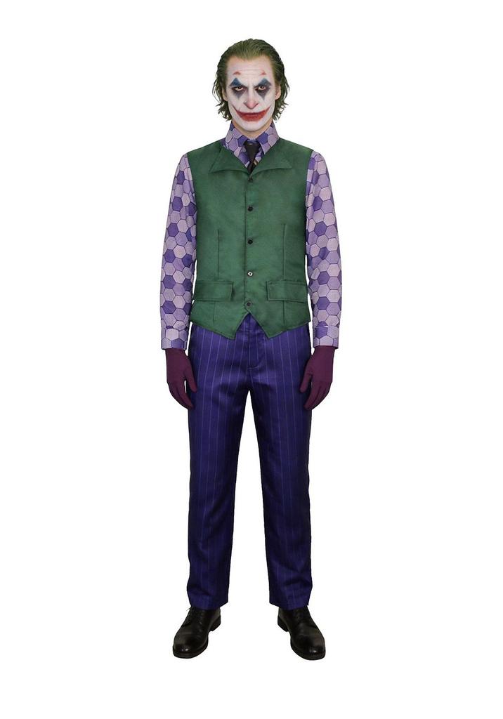 Heath Ledger Joker Cosplay Costume: Purple Trench Coat & Full Set