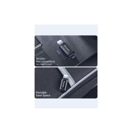 Mcdodo OT-7680 Type-C to Lightning Adapter, Extremum Series, Black