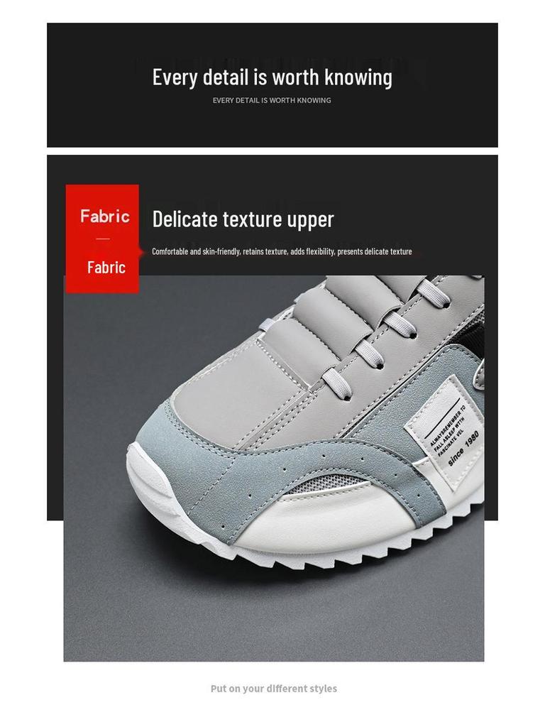2024 European Men's Breathable Plus Size Athletic Casual Shoes: Autumn Fashion Trend