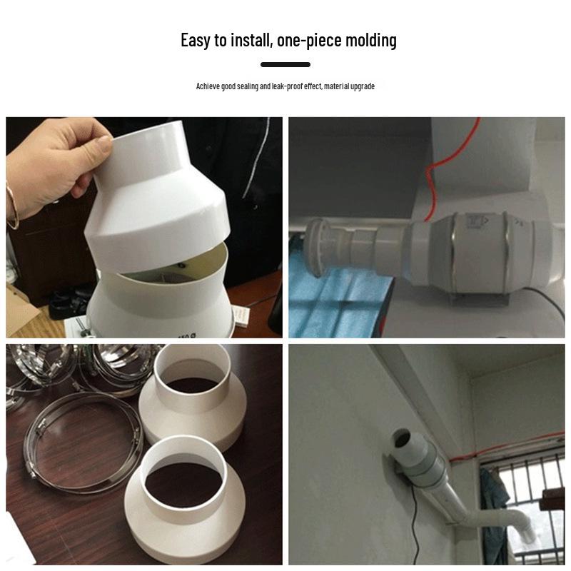 Large To Small Plastic Ventilation Exhaust Pipe Reducer Connector