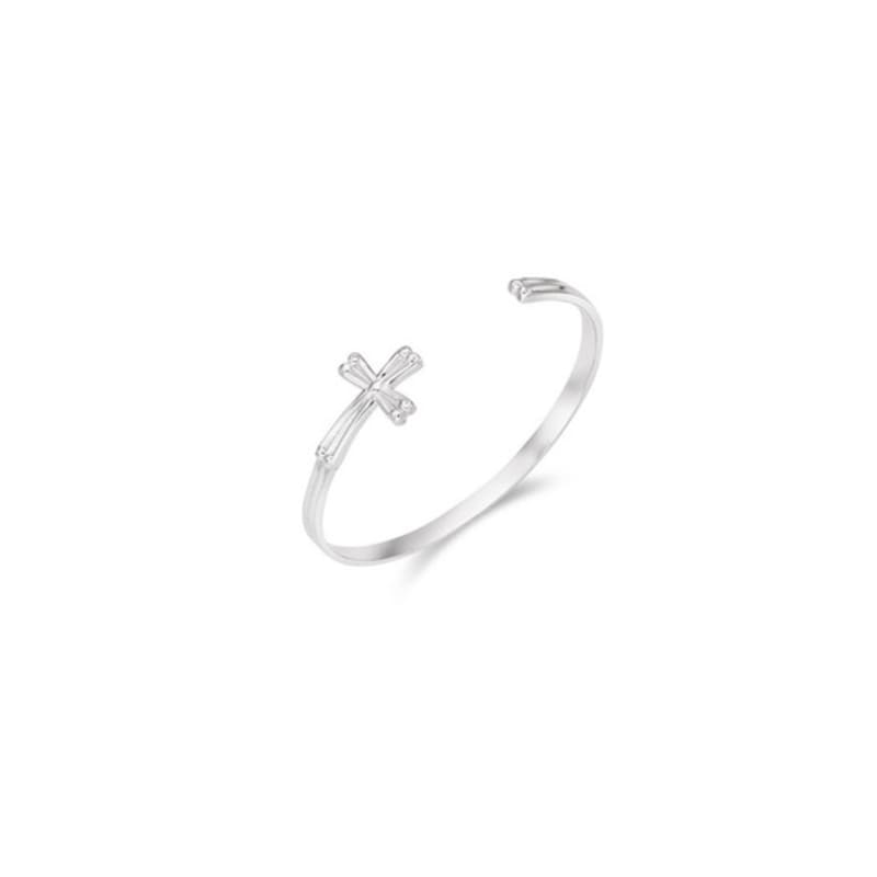 

NIMBUS SHINE CROSS BANGLE Silver