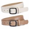 Womens Slim PU Leather Belt With Square Buckle Leopard Print Fashion Waistband Dress Skirt Outfit