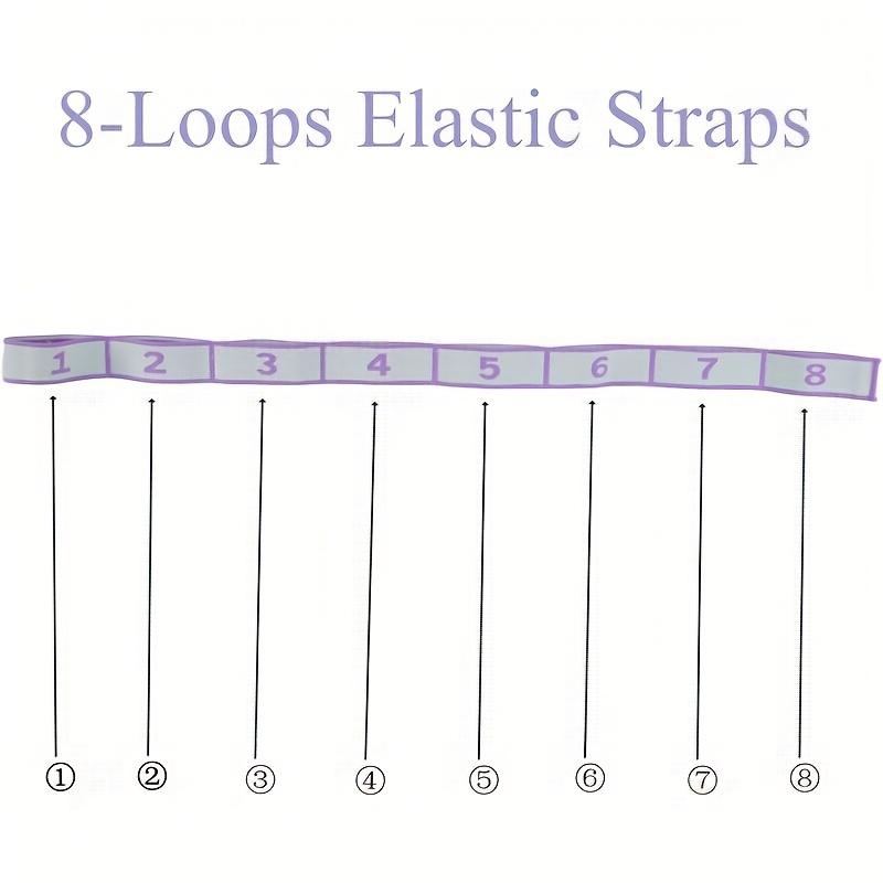 1pc,Stretch Yoga Strap-Leg Stretching Strap Suitable for Dance Yoga Pilates Exercise Elastic Pull-Up Bands for Women and Men.