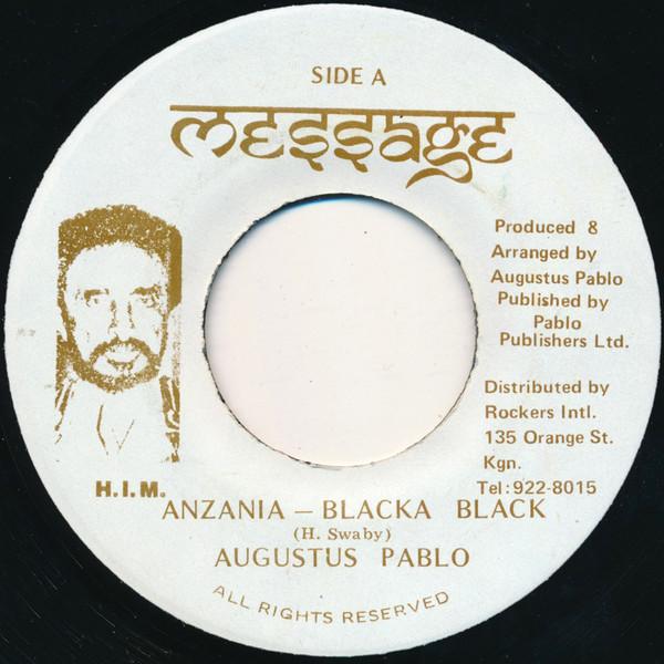

7inch Record AUGUSTUS PABLO - Anzania - Blacka Black NONE Message 1994 Jamaica Reggae, Ska & Dub Used