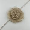 Exquisite Fabric Rose Choker Necklace Delicate Floral Neckband Versatile Neck Jewelry for Parties Birthdays and Weddings