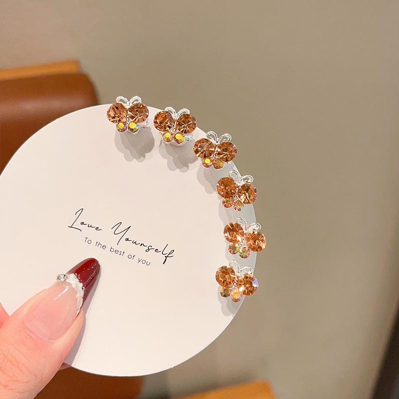 Mädchen Perlen Strass Blume Haarspangen – Prinzessin Flechtfrisur Accessoires