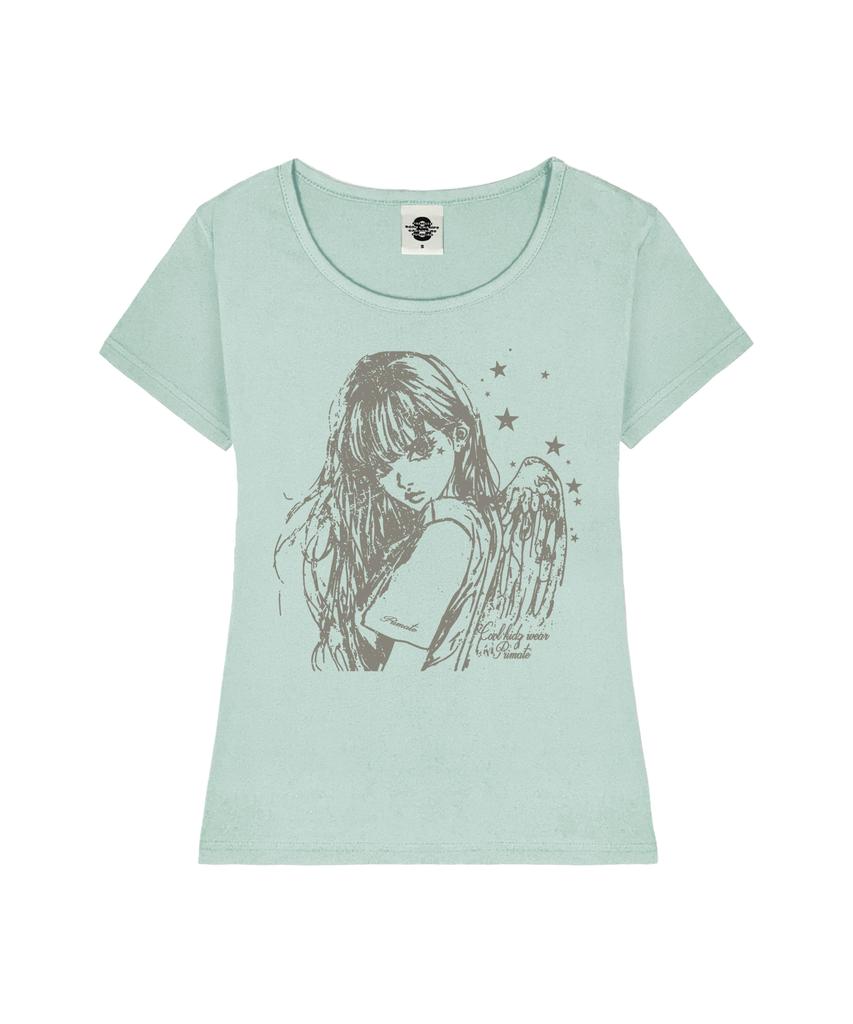 PRIMATE 404 Heaven Women'S U-Neck Slim Fit Short Sleeve T-Shirt 7 Colors