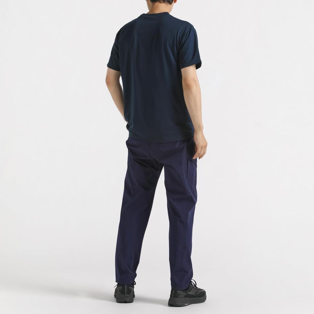 DESCENTE Short Sleeve Crew Neck Dry Size L T-Shirt, Moisture-Wicking, Quick-Drying, Stretch, Training, One-Point Design, Innerwear, Unisex, Simple,