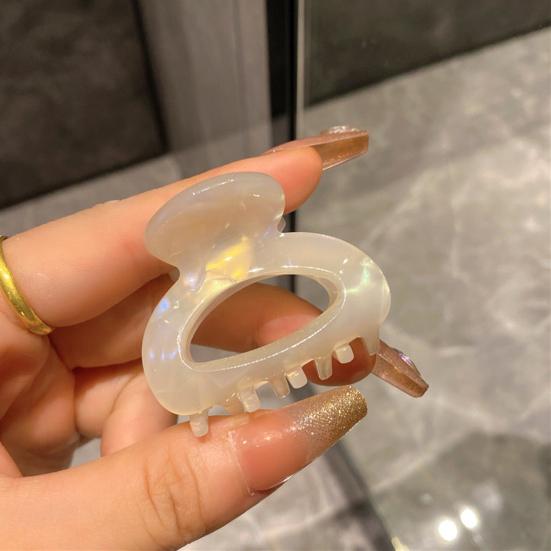 Mini-Haarspange für Damen und Mädchen, rutschfest, Leopardenmuster, starke Kralle, Kontrastfarbe, Haarspange, Krabben-Haarnadel, Styling-Krallenclip, Haar-Accessoires